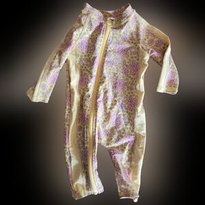 6-12 mo swimzip long sleeve romper swim suit